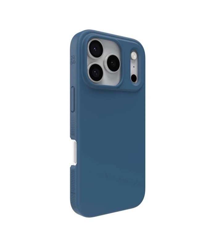 قاب مگ‌سیف آیفون زگ مدل ZAGG Manhattan Snap Case مناسب آیفون ۱۷ پرومکس - رنگ آبی