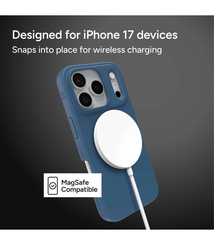 قاب مگ‌سیف آیفون زگ مدل ZAGG Manhattan Snap Case مناسب آیفون ۱۷ پرومکس - رنگ آبی