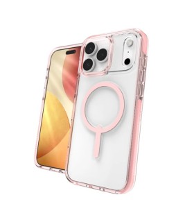 قاب مگ‌سیف آیفون زگ مدل ZAGG Santa Cruz Snap Case مناسب آیفون ۱۷ پرومکس - رنگ صورتی