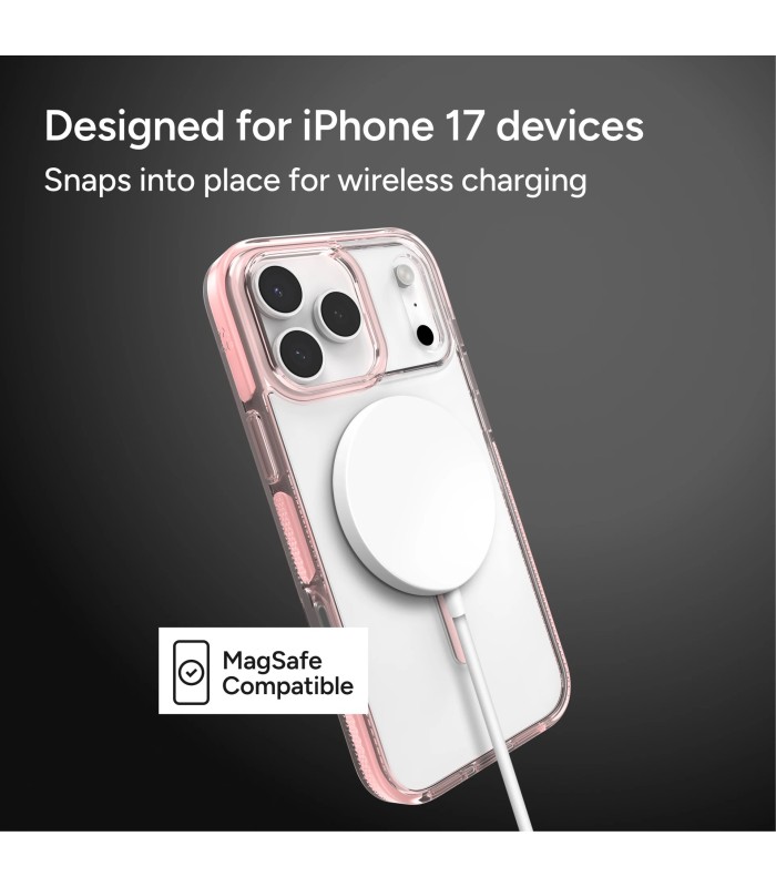 قاب مگ‌سیف آیفون زگ مدل ZAGG Santa Cruz Snap Case مناسب آیفون ۱۷ پرومکس - رنگ صورتی