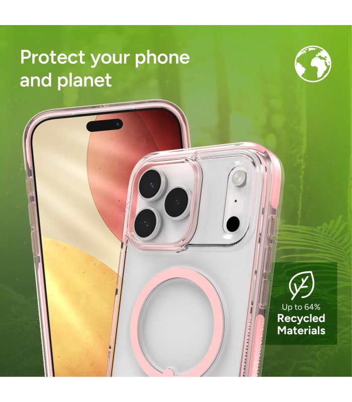 قاب مگ‌سیف آیفون زگ مدل ZAGG Santa Cruz Snap Case مناسب آیفون ۱۷ پرومکس - رنگ صورتی