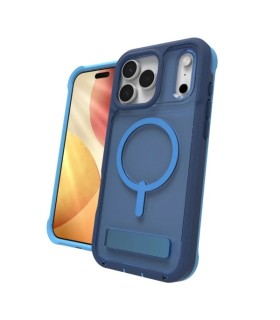 قاب مگ‌سیف آیفون زگ مدل ZAGG Rainier Snap with Kickstand مناسب آیفون ۱۷ پرومکس - رنگ آبی