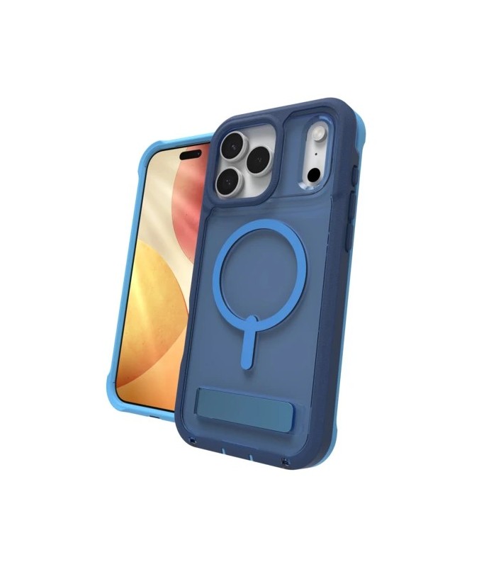 قاب مگ‌سیف آیفون زگ مدل ZAGG Rainier Snap with Kickstand مناسب آیفون ۱۷ پرومکس - رنگ آبی