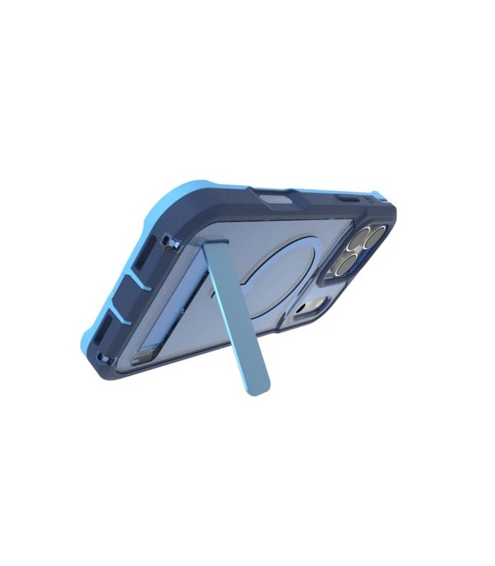 قاب مگ‌سیف آیفون زگ مدل ZAGG Rainier Snap with Kickstand مناسب آیفون ۱۷ پرومکس - رنگ آبی