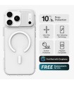 قاب مگ‌سیف آیفون زگ مدل ZAGG Crystal Palace Lite C-Snap Case مناسب آیفون ۱۷ پرومکس - رنگ شفاف