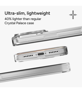 قاب مگ‌سیف آیفون زگ مدل ZAGG Crystal Palace Lite Snap Case مناسب آیفون ۱۷ پرومکس - رنگ شفاف