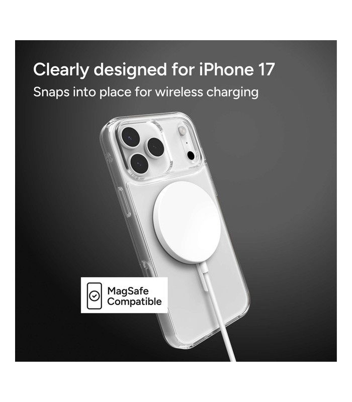 قاب مگ‌سیف آیفون زگ مدل ZAGG Crystal Palace Lite Snap Case مناسب آیفون ۱۷ پرومکس - رنگ شفاف