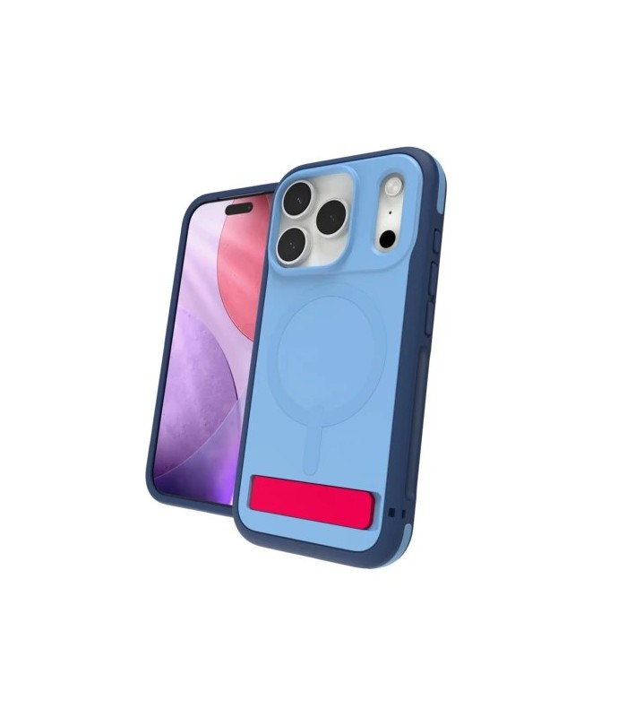 قاب مگ‌سیف آیفون زگ مدل ZAGG Sedona Snap Case with Kickstand مناسب آیفون 17 پرو - رنگ آبی
