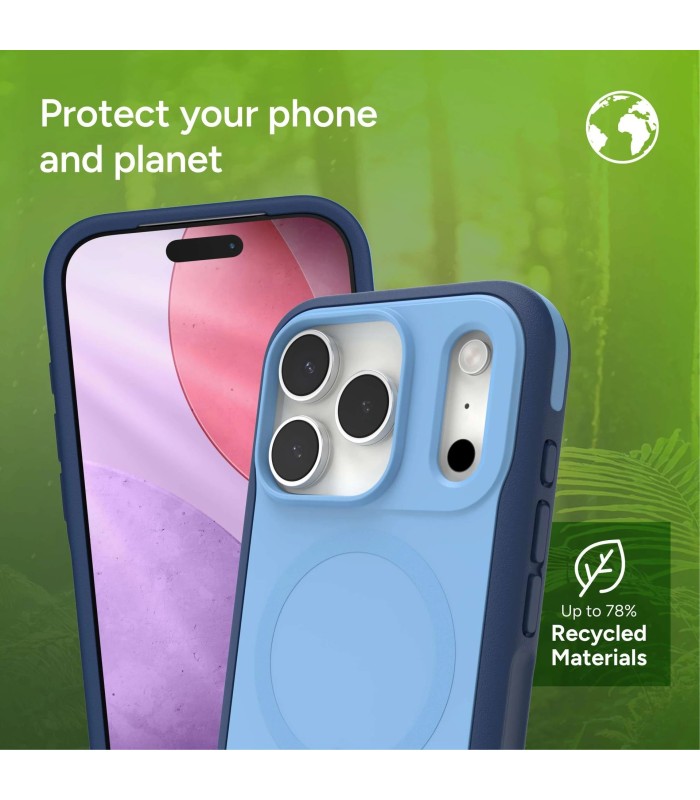قاب مگ‌سیف آیفون زگ مدل ZAGG Sedona Snap Case with Kickstand مناسب آیفون 17 پرو - رنگ آبی