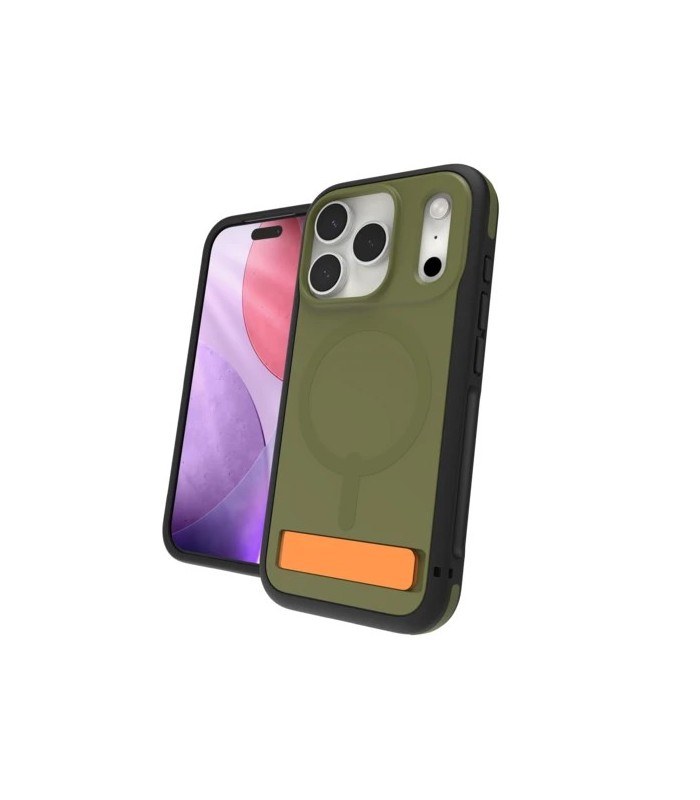 قاب مگ‌سیف آیفون زگ مدل ZAGG Sedona Snap Case with Kickstand مناسب آیفون ۱۷ پرو - رنگ سبز یشمی