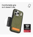 قاب مگ‌سیف آیفون زگ مدل ZAGG Sedona Snap Case with Kickstand مناسب آیفون ۱۷ پرو - رنگ سبز یشمی