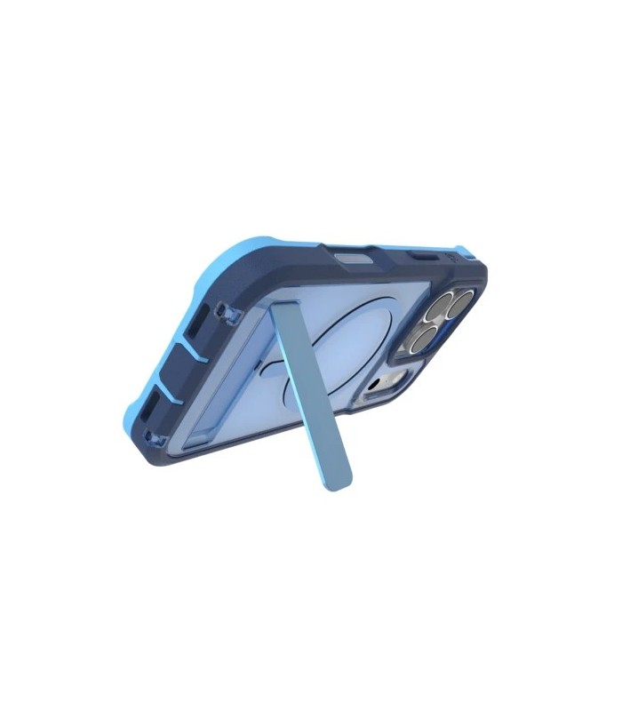قاب مگ‌سیف آیفون زگ مدل ZAGG Rainier Snap with Kickstand مناسب آیفون ۱۷ پرو - رنگ آبی