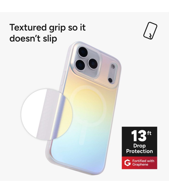 قاب مگ‌سیف آیفون زگ مدل ZAGG Milan Snap Case مناسب آیفون ۱۷ پرومکس - رنگ رنگین‌کمانی