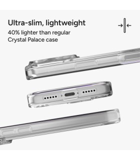 قاب مگ‌سیف آیفون زگ مدل ZAGG Crystal Palace Lite Snap Case مناسب آیفون ۱۷ پرو - رنگ شفاف