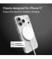 قاب مگ‌سیف آیفون زگ مدل ZAGG Crystal Palace Lite Snap Case مناسب آیفون ۱۷ پرو - رنگ شفاف