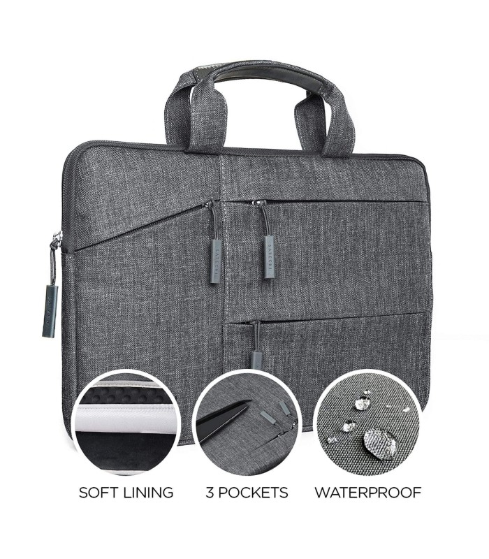 کیف لپ‌تاپ ۱۵ و ۱۶ اینچی ساتچی مدل Satechi Water-Resistant Laptop Carrying Case with Pockets - رنگ مشکی