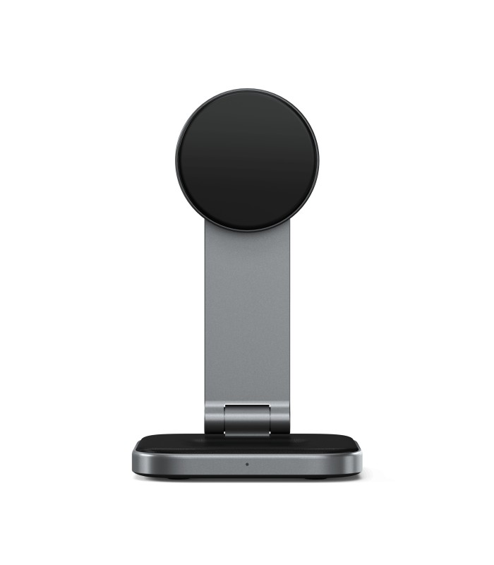 پایه شارژ بی‌سیم ساتچی مدل Satechi 2-in-1 Foldable Qi2 Wireless Charging Stand
