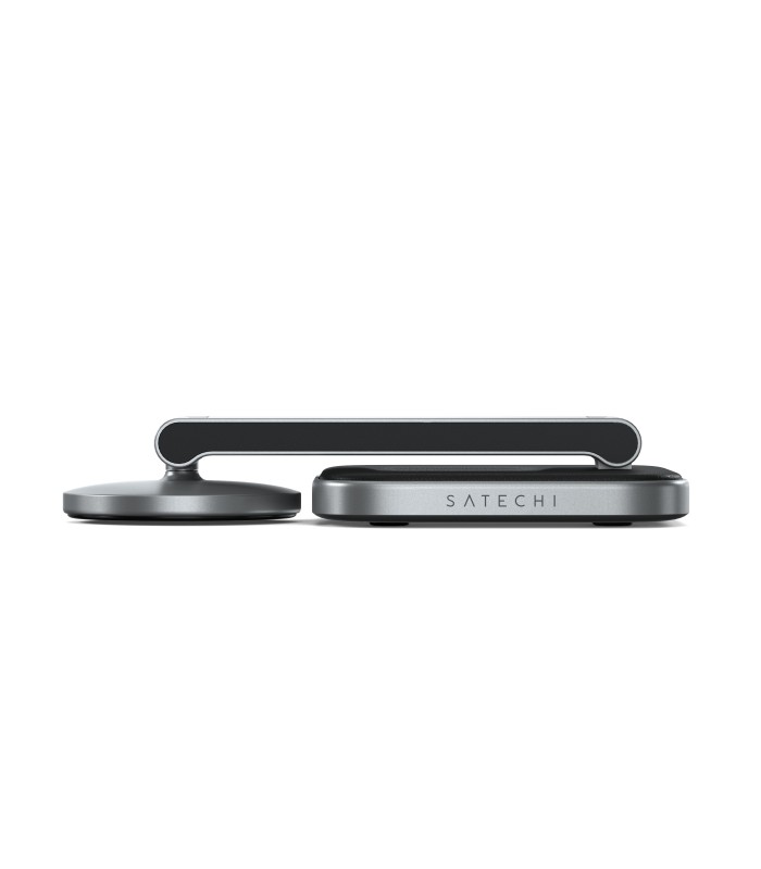 پایه شارژ بی‌سیم ساتچی مدل Satechi 2-in-1 Foldable Qi2 Wireless Charging Stand