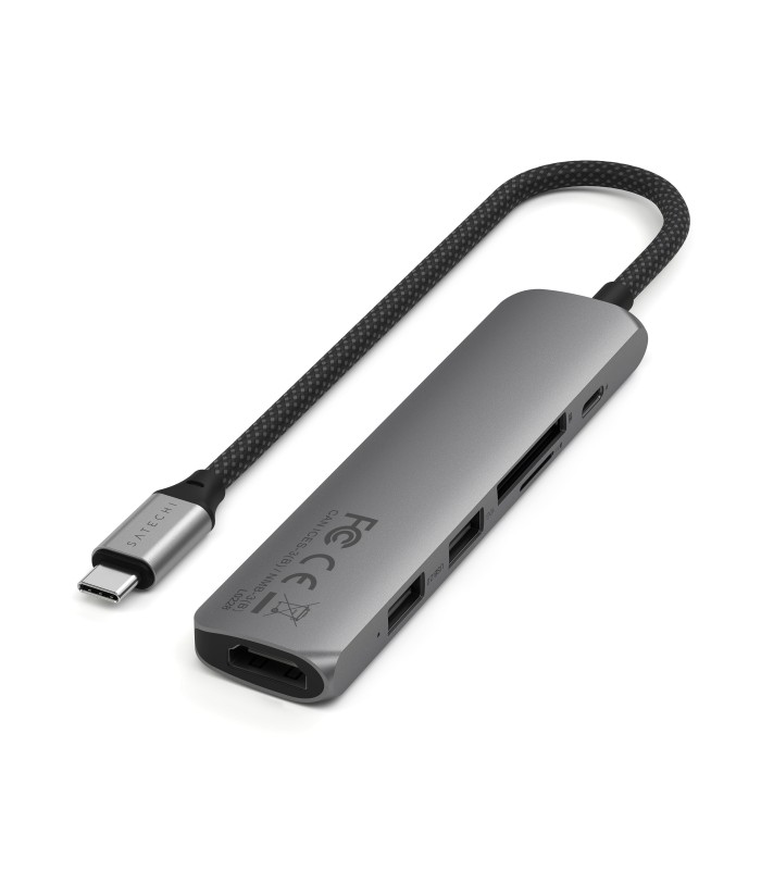 هاب 6 در 1 ساتچی مدل Satechi 6-in-1 USB-C Slim Multiport Adapter