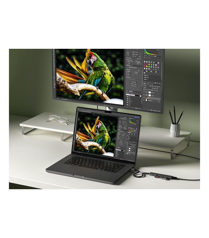 هاب 6 در 1 ساتچی مدل Satechi 6-in-1 USB-C Slim Multiport Adapter