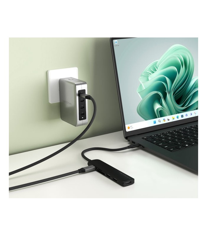 هاب 6 در 1 ساتچی مدل Satechi 6-in-1 USB-C Slim Multiport Adapter
