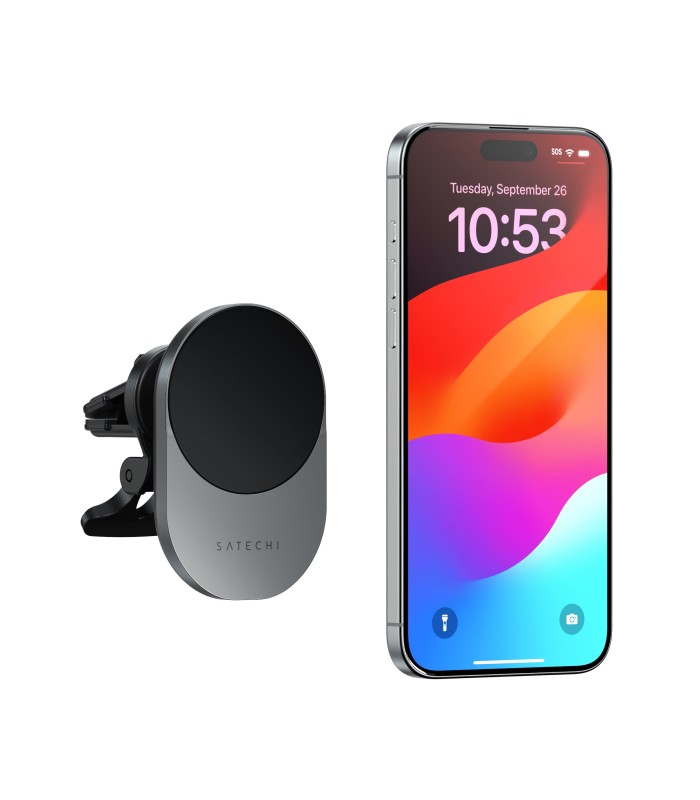 شارژر فندکی و شارژر بی‌سیم ساتچی مدل Satechi Qi2 Wireless Car Charger