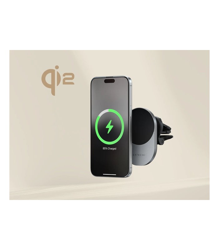 شارژر فندکی و شارژر بی‌سیم ساتچی مدل Satechi Qi2 Wireless Car Charger