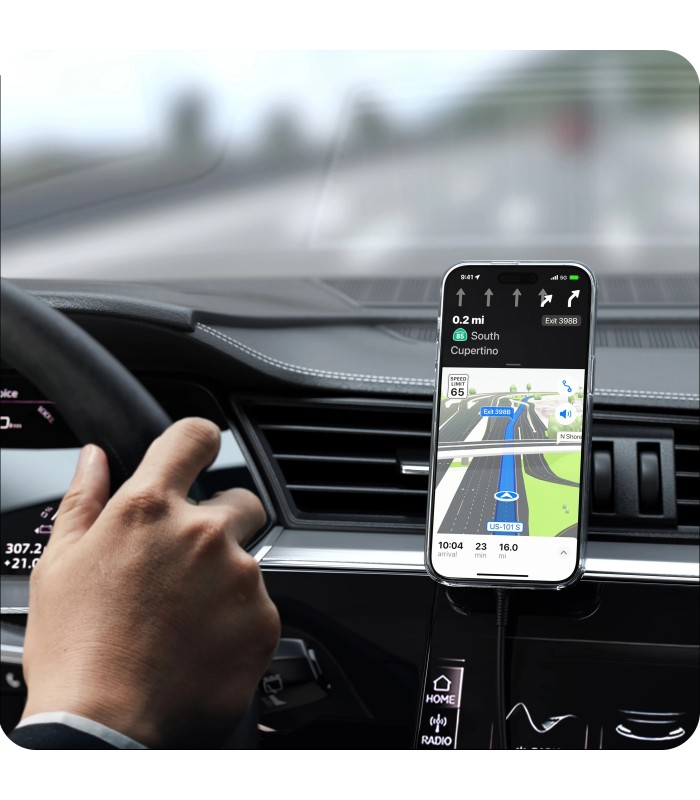 شارژر فندکی و شارژر بی‌سیم ساتچی مدل Satechi Qi2 Wireless Car Charger