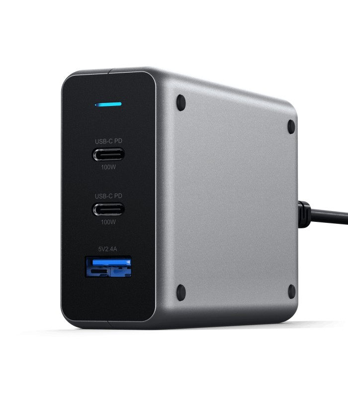 پورت شارژ 100 واتی ساتچی مدل Satechi 100W USB-C PD Compact GaN Charger