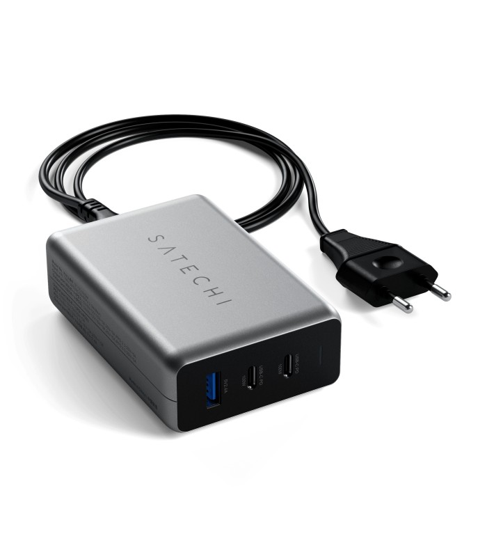 پورت شارژ 100 واتی ساتچی مدل Satechi 100W USB-C PD Compact GaN Charger