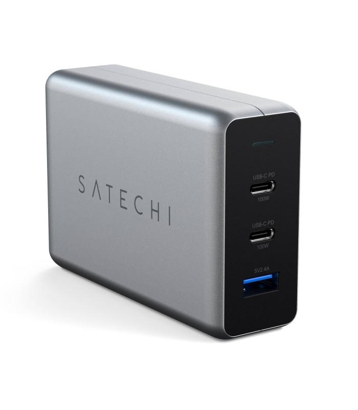 پورت شارژ 100 واتی ساتچی مدل Satechi 100W USB-C PD Compact GaN Charger