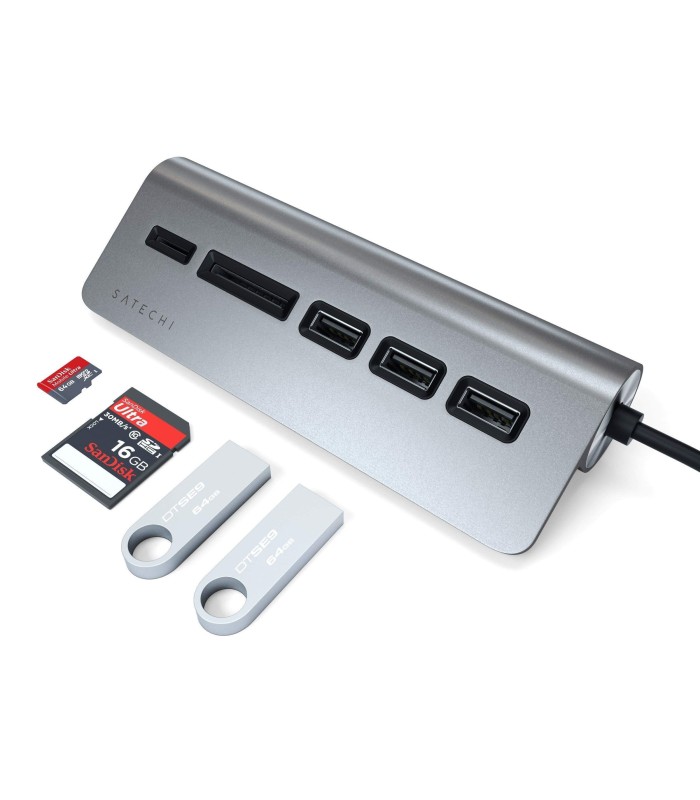هاب ۴ در ۱ ساتچی مدل Satechi USB-C Combo Hub for Desktop