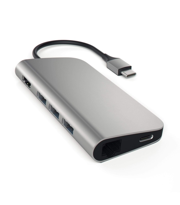 هاب ۸ در ۱ ساتچی مدل Satechi Type-C Multi-Port Adapter 4K with Ethernet