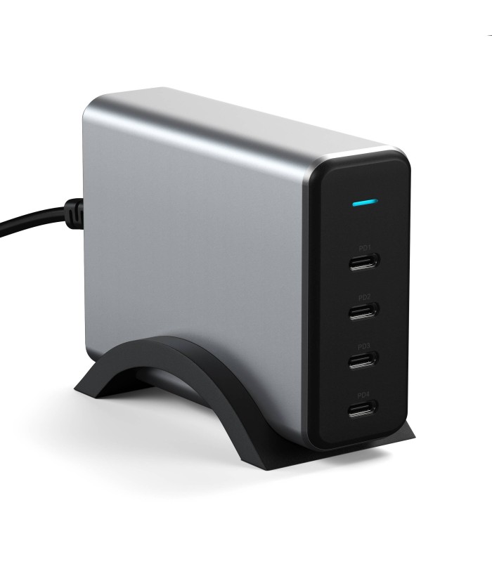 پورت شارژ ۱۶۵ وات ساتچی مدل Satechi 165W USB-C 4-Port PD GaN Charger