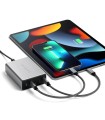 پورت شارژ ۱۶۵ وات ساتچی مدل Satechi 165W USB-C 4-Port PD GaN Charger