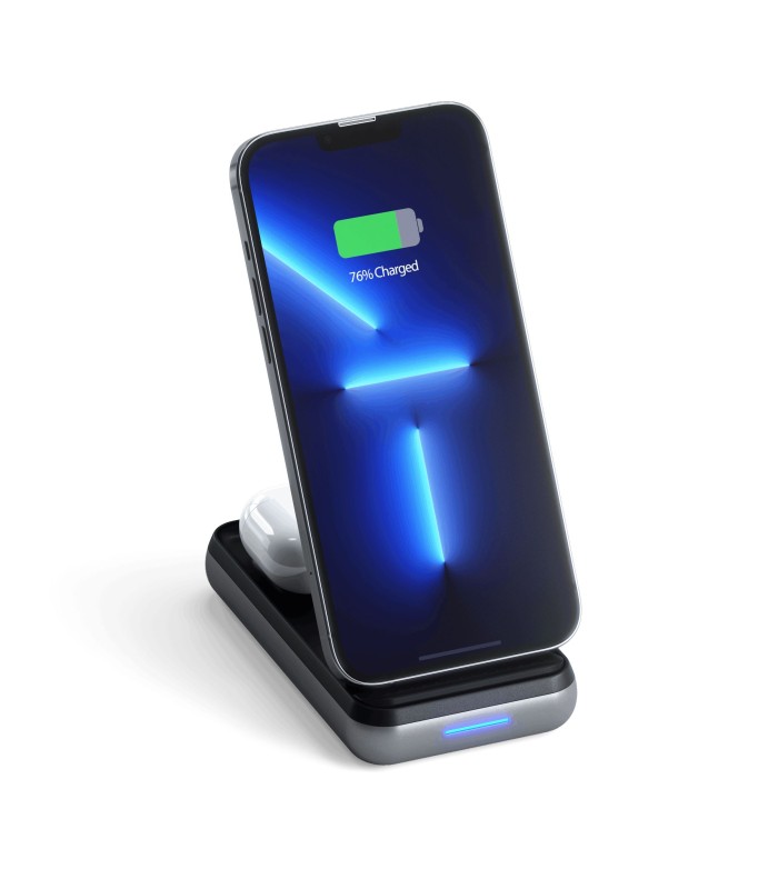 پایه شارژ بی‌سیم ساتچی مدل Satechi Duo Wireless Charger Power Stand