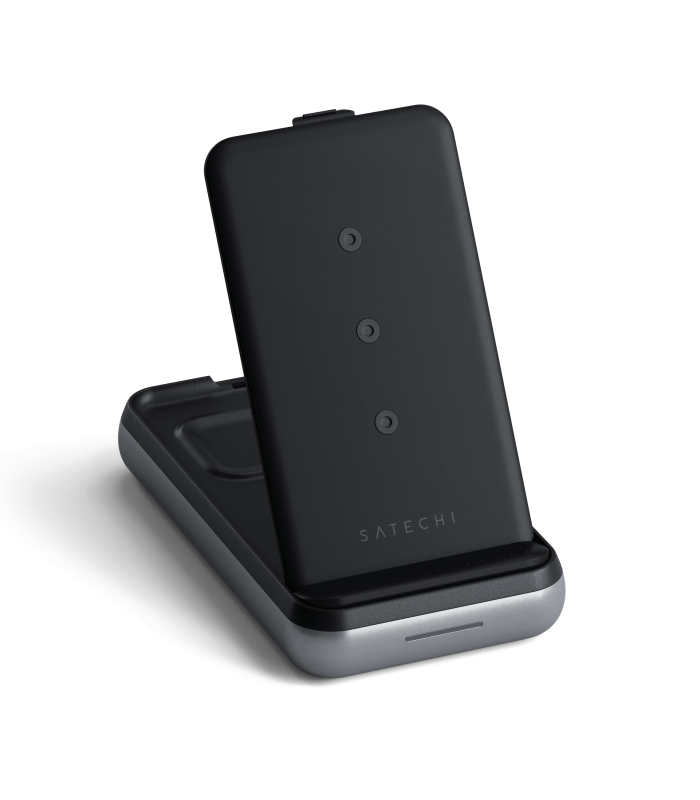 پایه شارژ بی‌سیم ساتچی مدل Satechi Duo Wireless Charger Power Stand
