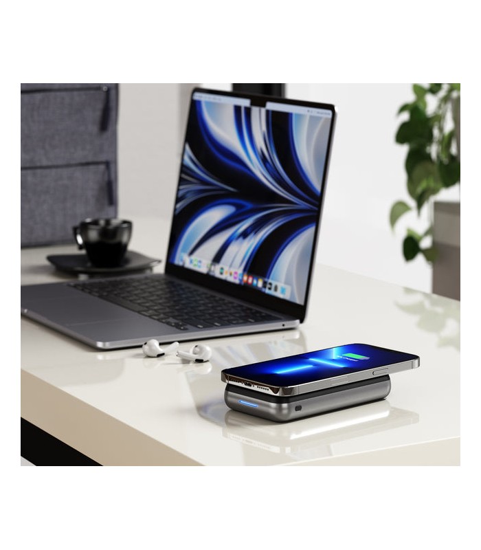 پایه شارژ بی‌سیم ساتچی مدل Satechi Duo Wireless Charger Power Stand