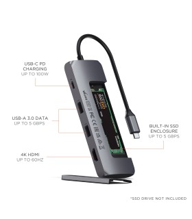 هاب ۵ در ۱ ساتچی Satechi USB-C Hybrid Multiport Adapter
