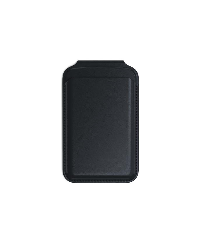 جاکارتی مگ‌سیف ساتچی مدل Satechi Vegan-Leather Magnetic Wallet Stand - رنگ مشکی