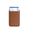 جاکارتی مگ‌سیف ساتچی مدل Satechi Vegan-Leather Magnetic Wallet Stand - رنگ قهوه‌ای