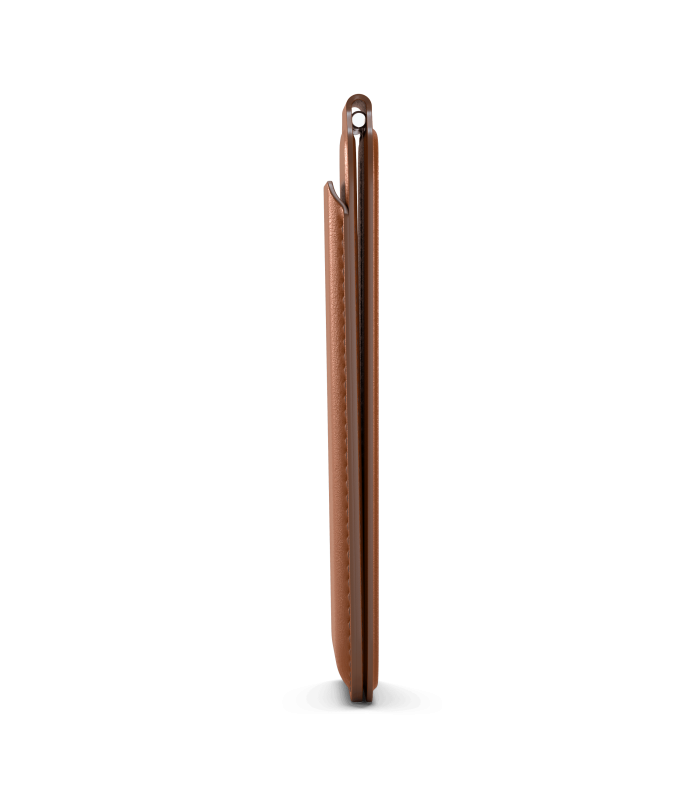 جاکارتی مگ‌سیف ساتچی مدل Satechi Vegan-Leather Magnetic Wallet Stand - رنگ قهوه‌ای