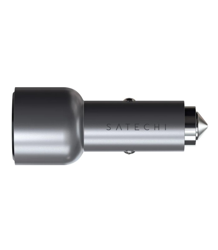 شارژر فندکی ۴۰ وات ساتچی مدل Satechi 40W DUAL USB-C PD CAR CHARGER