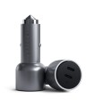 شارژر فندکی ۴۰ وات ساتچی مدل Satechi 40W DUAL USB-C PD CAR CHARGER