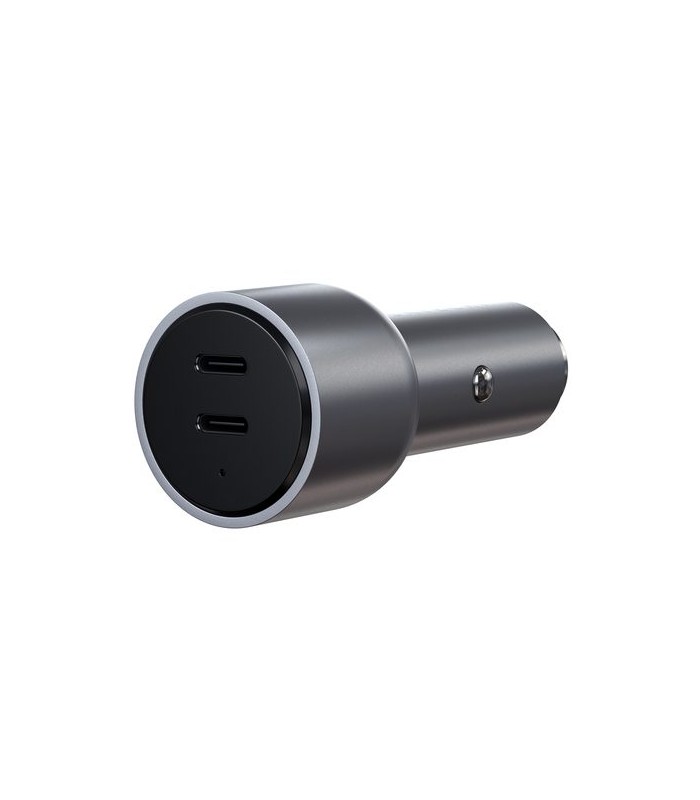 شارژر فندکی ۴۰ وات ساتچی مدل Satechi 40W DUAL USB-C PD CAR CHARGER