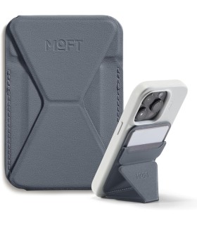 جا کارتی مگ‌سیف استند مافت مدل MOFT Snap-on Phone Stand & Wallet MOVAS - رنگ خاکستری