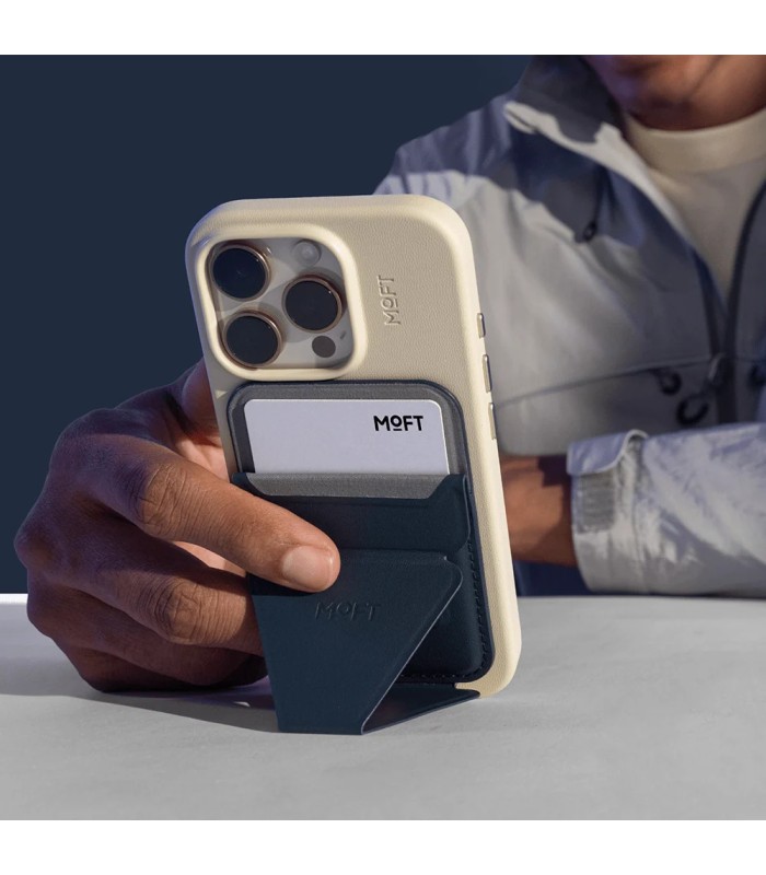 جا کارتی مگ‌سیف استند مافت مدل MOFT Snap-on Phone Stand & Wallet MOVAS - رنگ نارنجی
