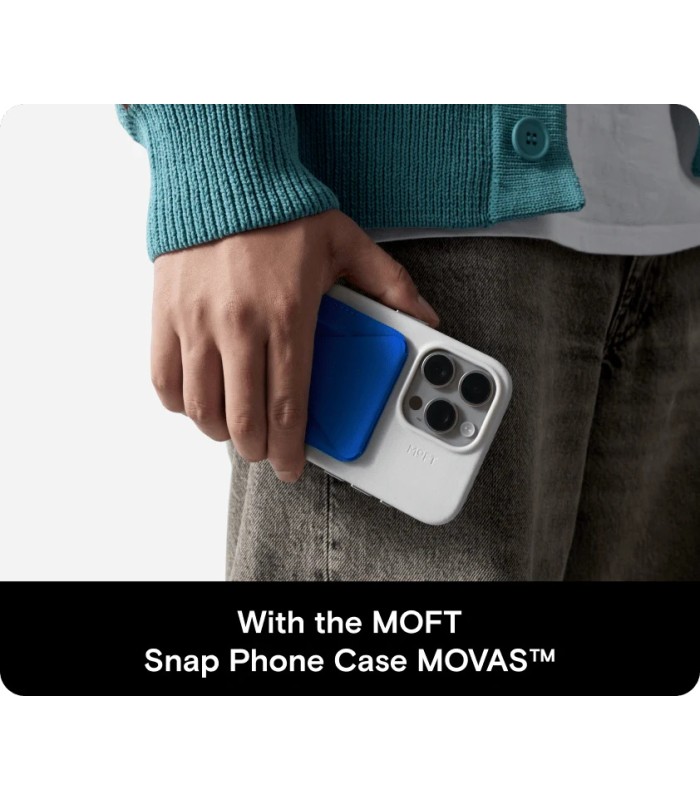 جا کارتی مگ‌سیف استند مافت مدل MOFT Snap-on Phone Stand & Wallet MOVAS - رنگ نارنجی