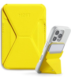 جا کارتی مگ‌سیف استند مافت مدل MOFT Snap-on Phone Stand & Wallet MOVAS - رنگ زرد