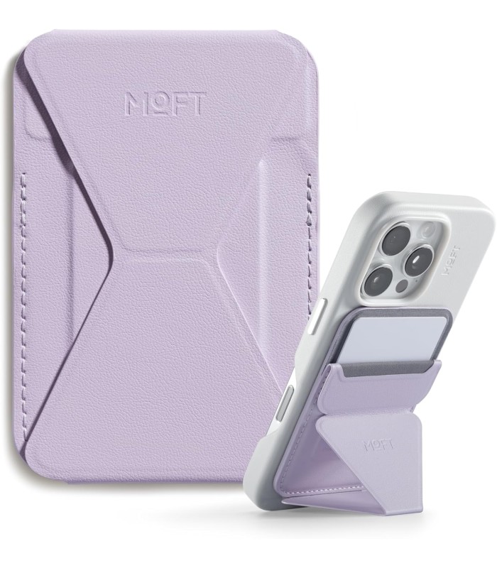 جا کارتی مگ‌سیف استند مافت مدل MOFT Snap-on Phone Stand & Wallet MOVAS - رنگ یاسی
